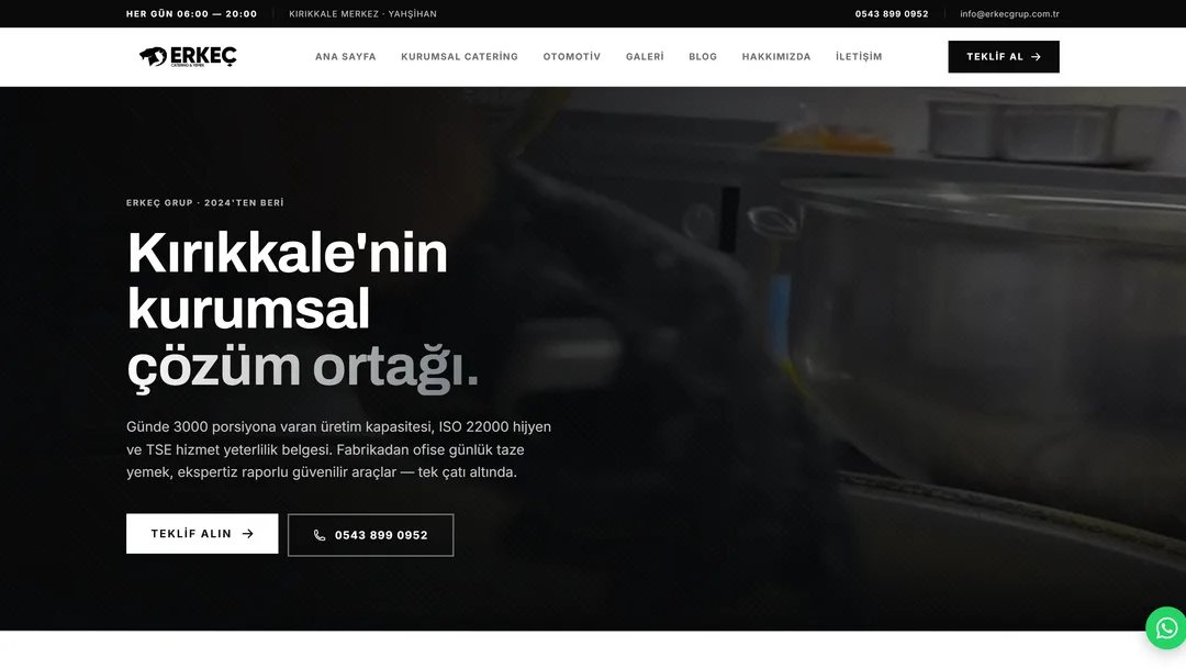 Erkeç Grup web sitesi